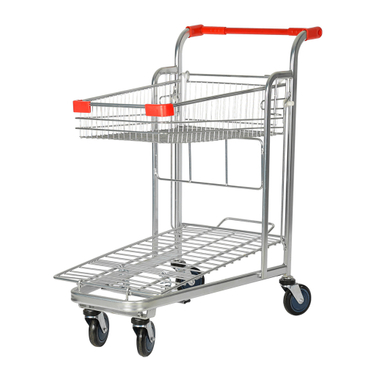 Double layer folding trolley DR-WT002